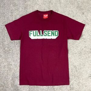 Full Send Nelk Boys OG 3D Logo Graphic Short Sleeve T-Shirt Purple Men’s S NWT